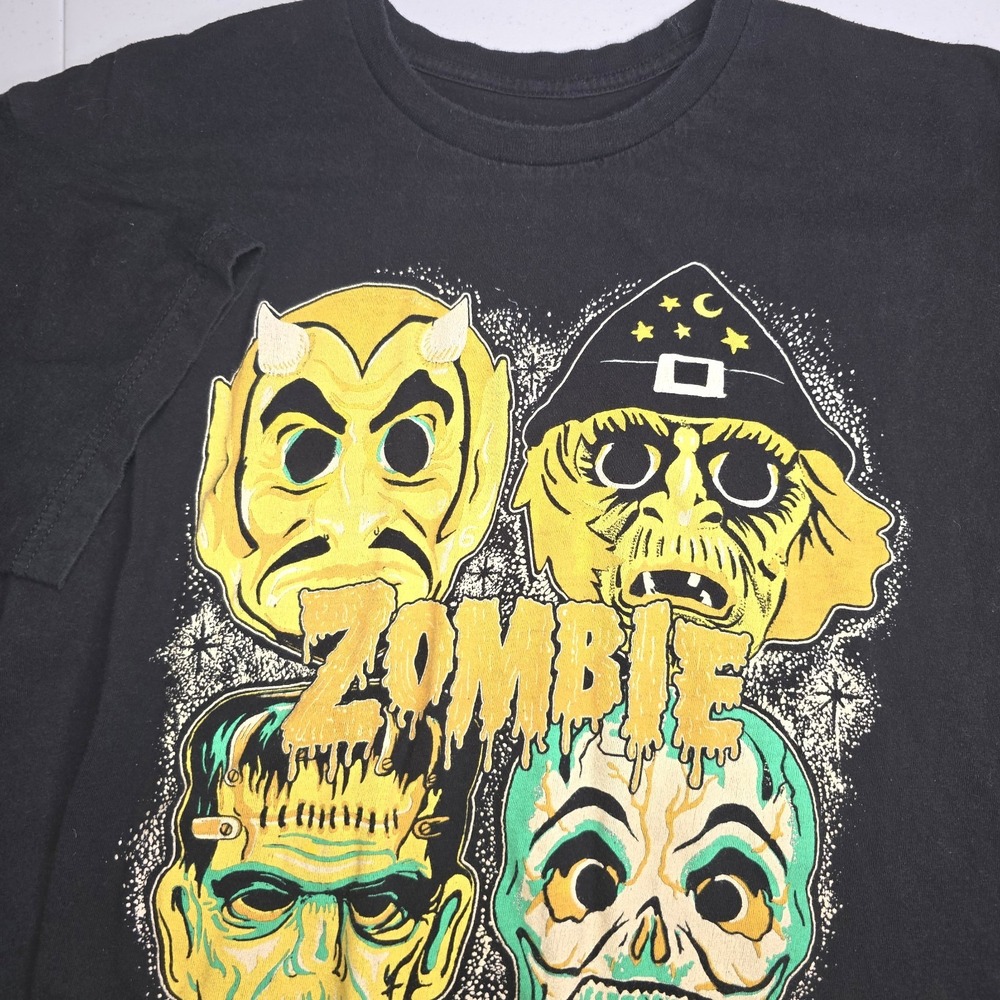 ROB ZOMBIE XL Halloween Monsters Black Graphic T-shirt -2208
